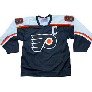 CCM Pro Weight Eric Lindros Flyers Jersey NHL Black Mens Small